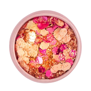 paillettes eco conçues choco framboise