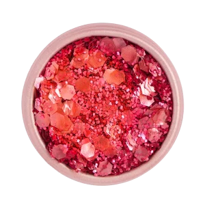 paillettes biodégradables dame de cœur