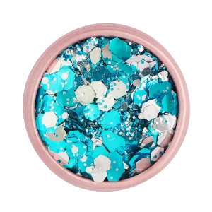 paillettes bleues