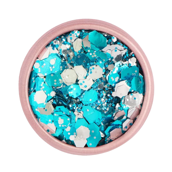 paillettes bleues