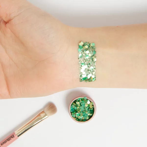 paillettes vertes et dorées 3